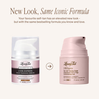2 HR Express Face Self-Tanning Serum Dark