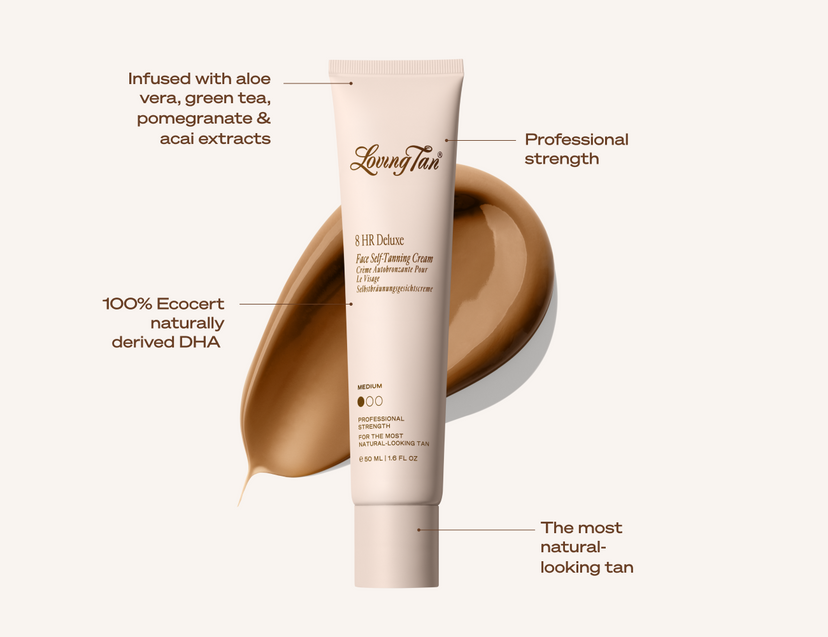 FAQ Banner of 8 HR Deluxe Face Self-Tanning Cream Medium